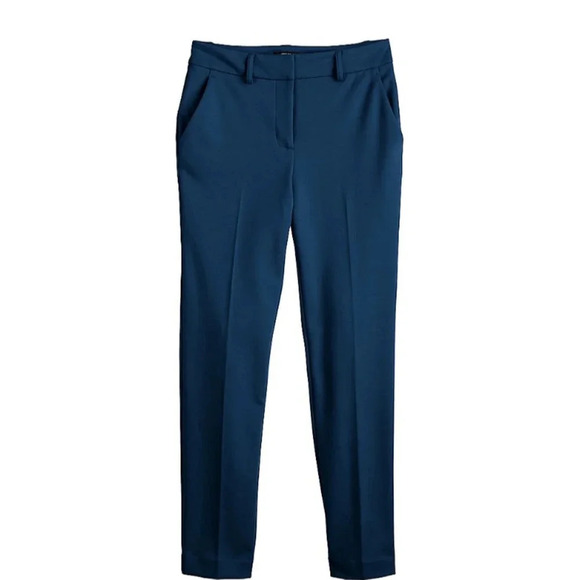 Simply Vera Vera Wang Women's High-Waist Skinny Ankle Pants Blue Beauty Sz14 EUC - Picture 2 of 14